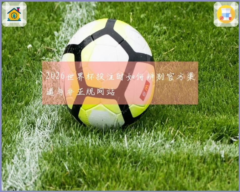 2026世界杯投注时如何辨别官方渠道与非正规网站
